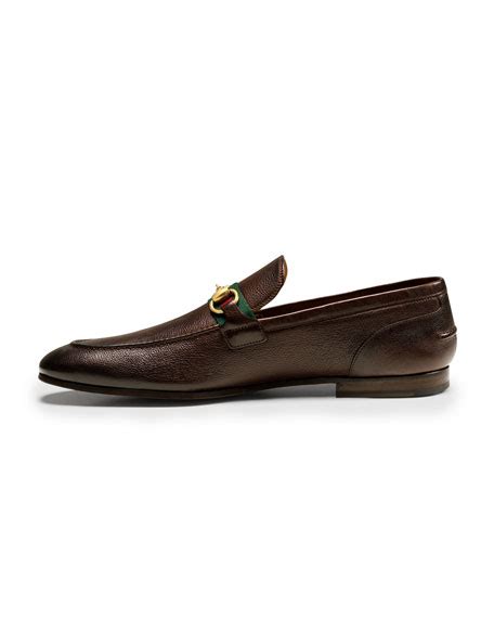 gucci elanor leather horsebit loafer|Gucci Horsebit detailed leather loafers.